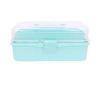 Craftelier - Boîte à outils en plastique | Boîtes de rangement en plastique avec compartiments | Organisateur de médicaments et outils | Dimensions approximatives 32 x 13,5 x 18,5 cm - Couleur