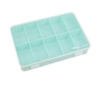 Craftelier - Boîte de rangement 10 compartiments pour matériaux de scrapbooking et travaux manuels Dimensions 26,5 x 17,8 x 4,2 cm (10,4" x 7" x 1,65") Couleur turquoise