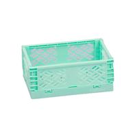 Craftelier - Boîte pour l'organisation et le stockage de matériaux d'artisanat | Design pliable et empilable | Petite taille - Dimensions boîte ouverte 13,5 x 9,5 x 5,5 cm - Turquoise