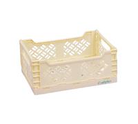 Craftelier - Boîte pour l'organisation et le stockage des matériaux d'artisanat | Design pliable et empilable | Grande taille - Dimensions boîte ouverte 24,5 x 18 x 10,8 cm - Jaune