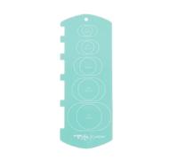 Craftelier - Gabarit pour projets de reliure à anneaux et spirales | Guide pratique et facile d'utilisation pour les reliures professionnelles | Turquoise - Dimensions : env. 20,5 x 8 cm