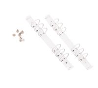 Craftelier - Kit 2 mécanismes de classement à 6 anneaux pour pochettes 9,5 x 17 cm + 8 relieurs pour albums, planners ou cahiers de scrapbooking