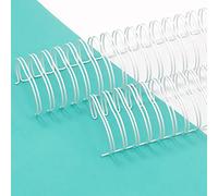 Craftelier - Lot de 2 Classeurs à Double Anneaux pour Albums, Carnets, Agendas ou Calendriers | Idéal pour le Scrapbooking et les Projets Artisanaux | Ø 3,81 cm (1.5") - Couleur Blanc