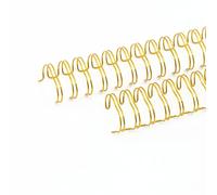 Craftelier - Lot de 2 Classeurs à Double Anneaux pour Albums, Carnets, Agendas ou Calendriers | Idéal pour le Scrapbooking et les Projets Artisanaux | Ø 1,90 cm (0.75") - Couleur Or