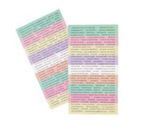 Craftelier - Set d'autocollants avec différents mots et sentiments en espagnol | Accessoire parfait pour ajouter à des projets de cartes, scrapbooking et autres travaux manuels | Comprend 238 pièces