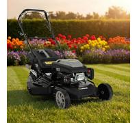 Craftfull Tondeuse à Gazon Thermique CR-196-30 | 4 KW 5,4 CV | Moteur OHV 190 cm³ | Autotractée avec Transmission à Faible Friction (4 KW 5,4 CV Gris)