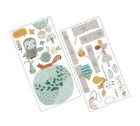 CRAFTHROU 1ensemble Arbre Animal Hauteur Mesure Stickers Muraux Colorés pour Chambre Garçon Fille Garçon Fille Garçon Fille Salle de coratifs Pratiques