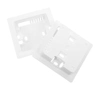CRAFTHROU 2 Pièces Boîtier en Plastique du Contrôleur de Climatiseur, Base | Plaque Arrière pour Thermostat Câblé, Fentes Intégrées pour Câbles, Installation Facile, Protection des Circuits