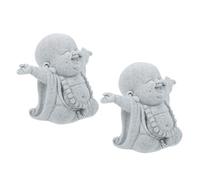 CRAFTHROU 2 Pièces Ornement Design de Aquarium pour ou Bouddha Miniature Décoration Créative Artisanal Paysage de Bureau