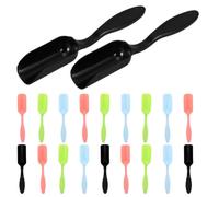 CRAFTHROU 20 Pièces Mini Pelle de Jardinage en Plastique, Maniement Facile et Anti-déversement, pour Cactus et Terre, pour Terrariums et Micro-paysages DIY Couleur Aléatoire