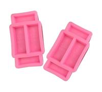 CRAFTHROU 2pièces Moule Silicone Or Forme Briques Cavités pour Chocolat et Facile à Nettoyer Pâtisserie Maison et Cadeaux