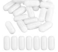 CRAFTHROU Barres Magnétiques Lot de 25 en Ptfe Blanc Agitateur Mélangeur Chimique Inerte pour Applications en Laboratoire de Recherche et Chimie