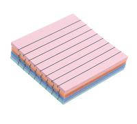 CRAFTHROU Bloc-notes portable autocollant 6 livres 30 feuilles papier épais 76x76 mm couleurs pastel pour école et bureau usage étudiant et professionnel