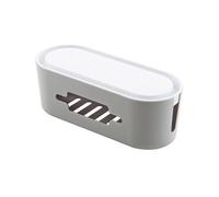 CRAFTHROU Boîte de Gestion des Câbles PP avec Couvercle, pour Adaptateurs | Maison et Bureau, Rangement des Fils, Cache Multiprise, Protection du Bloc D’alimentation