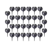 CRAFTHROU Boîtes D'engrais à Libération Lente en Plastique Noir de Griffe pour Petites Plantes et Fleurs, Protège L'engrais Vent Animaux, Lot de 30 Pièces