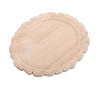 CRAFTHROU Cadre de Miroir en Bois Sculpté Européen Vintage Beige Installation Facile et Construction Robuste pour Décoration Murale Élégante et Mariage