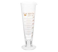 CRAFTHROU Éprouvette Graduée en Verre 50 Ml Résistante à la Corrosion, Outil de Mesure pour Laboratoire et Cuisine