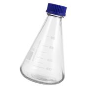 CRAFTHROU Fiole Conique Graduée Base Solide en Verre 1000ml Bouchon à Vis pour Stockage Facile, pour Chimie et Recherche en Laboratoire