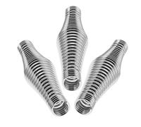 CRAFTHROU Lot de 3 Poignées de Remplacement pour Barbecue et Poêle à Bois en Acier Inoxydable Ressort, Poignée Antidérapante Solide pour Barbecue Extérieur