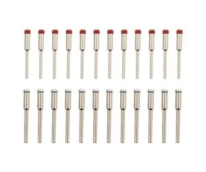 CRAFTHROU Mandrins à Vis Support de Disque pour Outils Rotatifs en Alliage 24pcs Conception Professionnelle et Usage Pratique pour Meule de Ponçage en Papier Abrasif