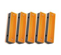 CRAFTHROU Marqueur Abs de 5pcs Rectangulaire Réfléchissant Chaussée en Sécurité Maximale et Construction Solide pour sur Route Autoroute