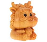 CRAFTHROU Petit Pendentif Dragon en Bois Sculpté Breloque Artisanale Dragon Miniature Fabrication de Bijoux Accessoire DIY Bracelets et Colliers Décoration Bureau Créative Présent Loisirs