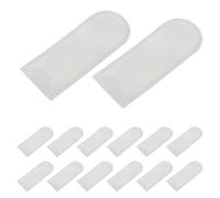 CRAFTHROU Petite Rangement de Plastique et de Voyage Trousse Maquillage en Mat, Lot de 20 Pochettes 2x5,1 Cm, Format Compact Organisation pour de Pinceaux