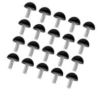 CRAFTHROU Pieds de Bureau Réglables Lot de 20 en Métal Vis M8 X 22 MM, Patins Antidérapants, Pieds de Meubles Réglables pour Mobilier Intérieur, Tables, Armoires et Chaises