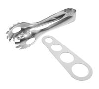 CRAFTHROU Pinces à Pâtes en Acier Inoxydable Argenté Multifonctionnelles Plusieurs Tailles, Accessoires Cuisine Préparation Service des Spaghettis Cuisine