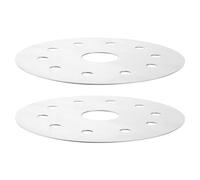 CRAFTHROU Plaque D'adaptation à Induction Facile à Entretenir 2pcs en Acier Inoxydable Diffuseur de Chaleur Compatible Ustensiles Cuisine pour Cuisson Domestique