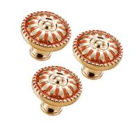CRAFTHROU Poignées de Porte de Placard Lot de 3 Design Classique et Solide en Alliage de Zinc Forme Champignon Rond pour Meubles de Cuisine et Armoires pour Usage Domestique ou Hôtel