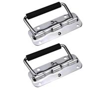 CRAFTHROU Poignées Pliantes Poignée de Meuble Sécurisée et Simple Lot de 2 en Acier Inoxydable Ressort pour Installation D'armoire Valise
