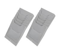 CRAFTHROU Porte-cartes Design Minimaliste en Pp Léger Lot de 2 Support Mural Vertical à 5 Compartiments pour Cartes Professionnelles et D'hôtel pour Bureau et École