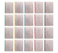 CRAFTHROU Protège-feuilles Lot de 100 A4 11 Trous en Pp Transparent Pochettes, Protection et Présentation de Documents pour Classeur pour École et Travail