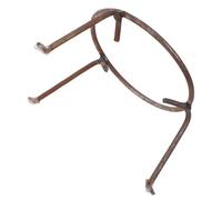 CRAFTHROU Support à Casseroles Multifonction en Acier Rond pour Camping et Survie en Plein Air, Trépied Robuste Porte-poêles de Camping, Facile à Transporter et Adapté Feu de Bois