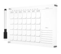CRAFTHROU Tableau Mémo Effaçable 1 Set Accessoires en Acrylique Transparent Léger et Chic Couleur Aléatoire pour Planning Hebdomadaire pour Maison ou Boutique