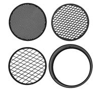 CRAFTHROU Tamis à Sable en Plastique Noir 3pcs Poignée, Facile à Nettoyer, Tamis à Terre pour Jardinage et Expériences Scientifiques en Milieu Éducatif