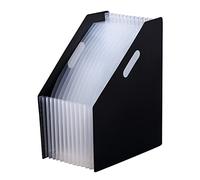 CRAFTHROU Trieur de Fichiers Multi-couches A4 Extensible en Plastique Rangement Documents Bureau, Porte-livres pour Dossiers Papier, Design de Bureau Créatif pour Chambre D'étude