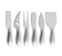 CRAFTHROU Ustensiles Cuisine Facile à Laver Ranger en Acier Inoxydable Set de 6 pour Couper le Fromage pour Plateau Fromage la Maison