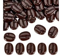 CRAFTYMELODY Lot de 150 grains de café artificiels en résine - Imitation de légumes - Décoration sur le thème des cafés pour la maison, la cuisine, le café, la boutique, les accessoires de