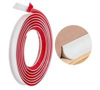 CRAFTYMELODY Moulure flexible en forme de L pour plinthe autocollante en silicone pour plancher, mur, escaliers, armoire, baignoire, 300 cm