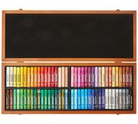 Craies à l'huile pastel Jaxon, assortiment de 72 couleurs dans un coffret en bois