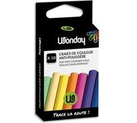 Craie pour tableau - Boîte de 10 couleurs assorties