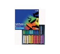 Craies pastel sec carre assorti - boite de 24