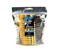 Crampon Boîte de 175 Chevilles, Jaune/Marron CRMIX-MEGA 2 à 4 mm