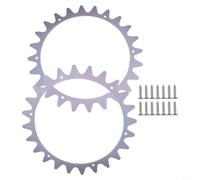 Crampons de roue pour robot tondeuse à gazon pour Worx pour Landroid S/M comme WR101SI WR102SI WR105SI WR165E WR167E, roue de 205 mm, accessoires de montage inclus, améliore la traction et la sécurité