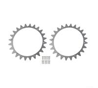 Crampons de traction en acier inoxydable pour tondeuse à gazon avec trous de vis à tête fraisée polie pour Worx pour Landroid L modèles WR153E/WR155E/WR147E.1/WR148E, convient aux roues de 220 mm