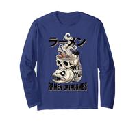Crâne Ramen Bol Nouilles Anime Foodie Streetwear Manche Longue