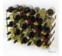 Cranville wine racks Classique en Bois de pin 30 (6x4) de la Bouteille et casier à vin en métal galvanisé assemblés prêts