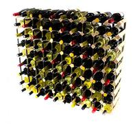 Cranville wine racks Classique en Bois de pin 90 de la Bouteille et galvanisé l'auto-Assemblage de Support de vin en métal